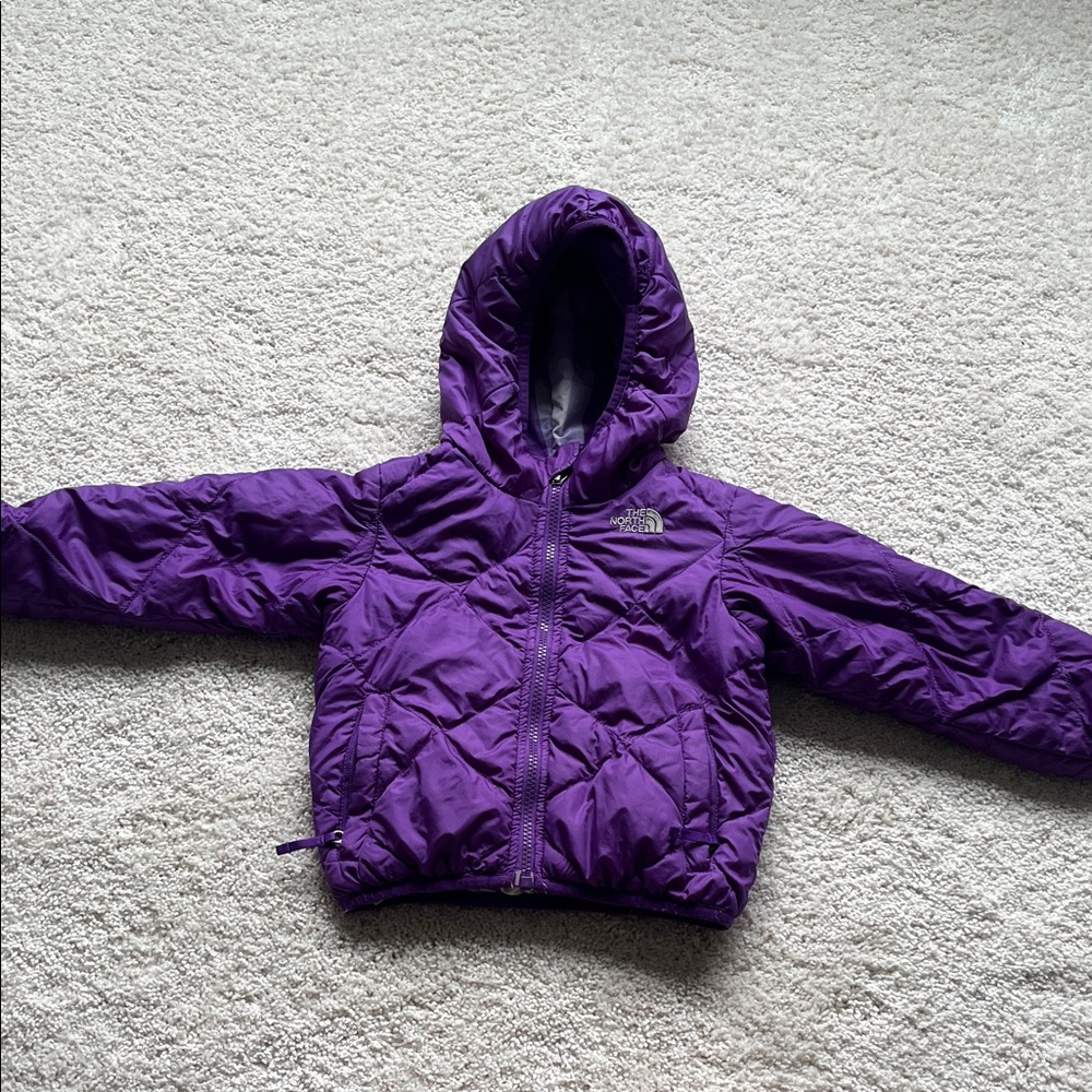 The North Face Vibrant Purple Puffer Jacket 2T